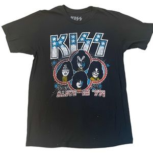 Mens Concert Tee Kiss 1977
